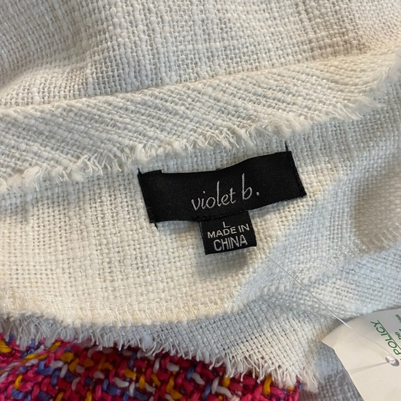 Violet B. Women’s NWT Size Large Longer Blazer Jacket Fringe - Picture 5 of 8